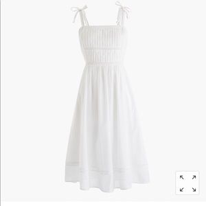 J crew shoulder dress in cotton voile